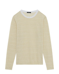 Raja short-sleeved T-shirt in linen - Beige & Natural White