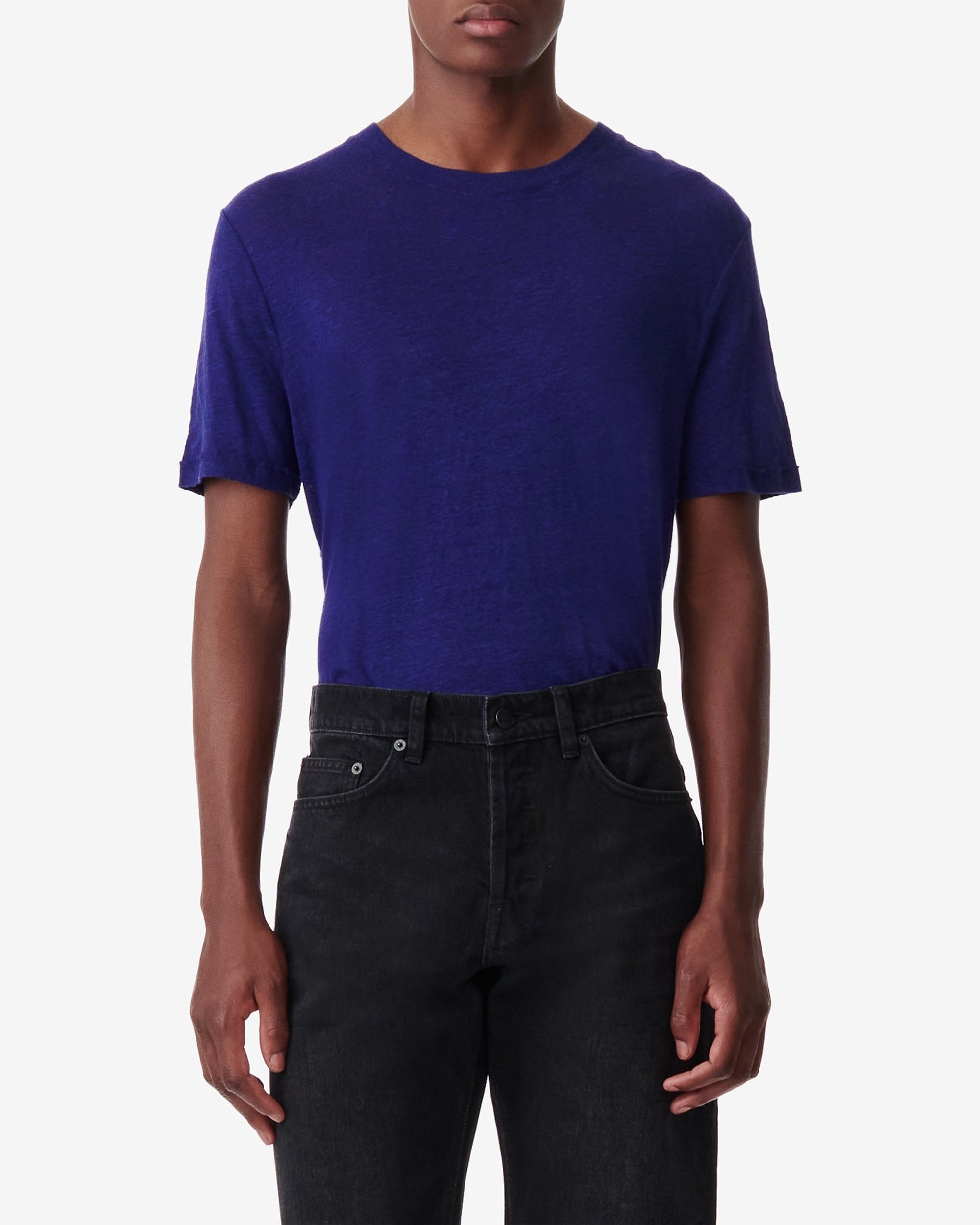 Turi linen T-shirt - Navy Blue