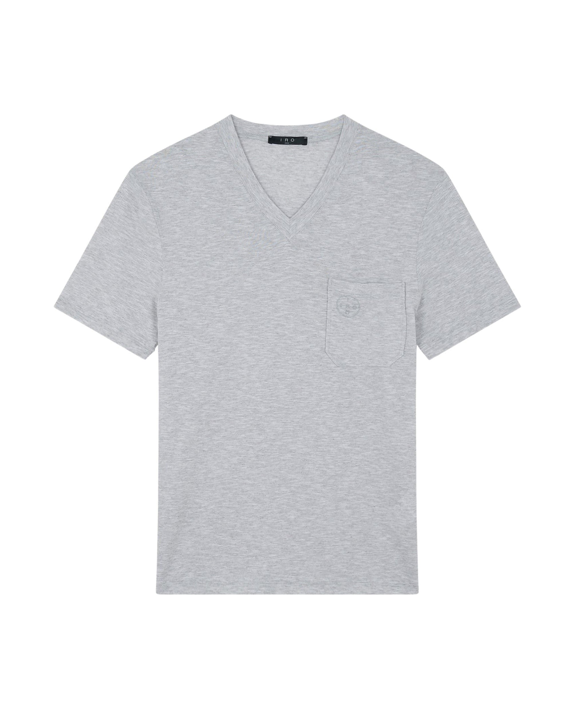 Velio T-shirt - Pearl Grey & White