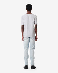 Velio T-shirt - Pearl Grey & White