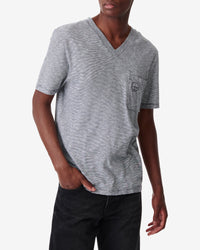 Velio T-shirt - Navy & White