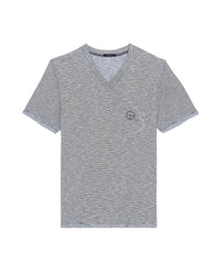 Velio T-shirt - Navy & White