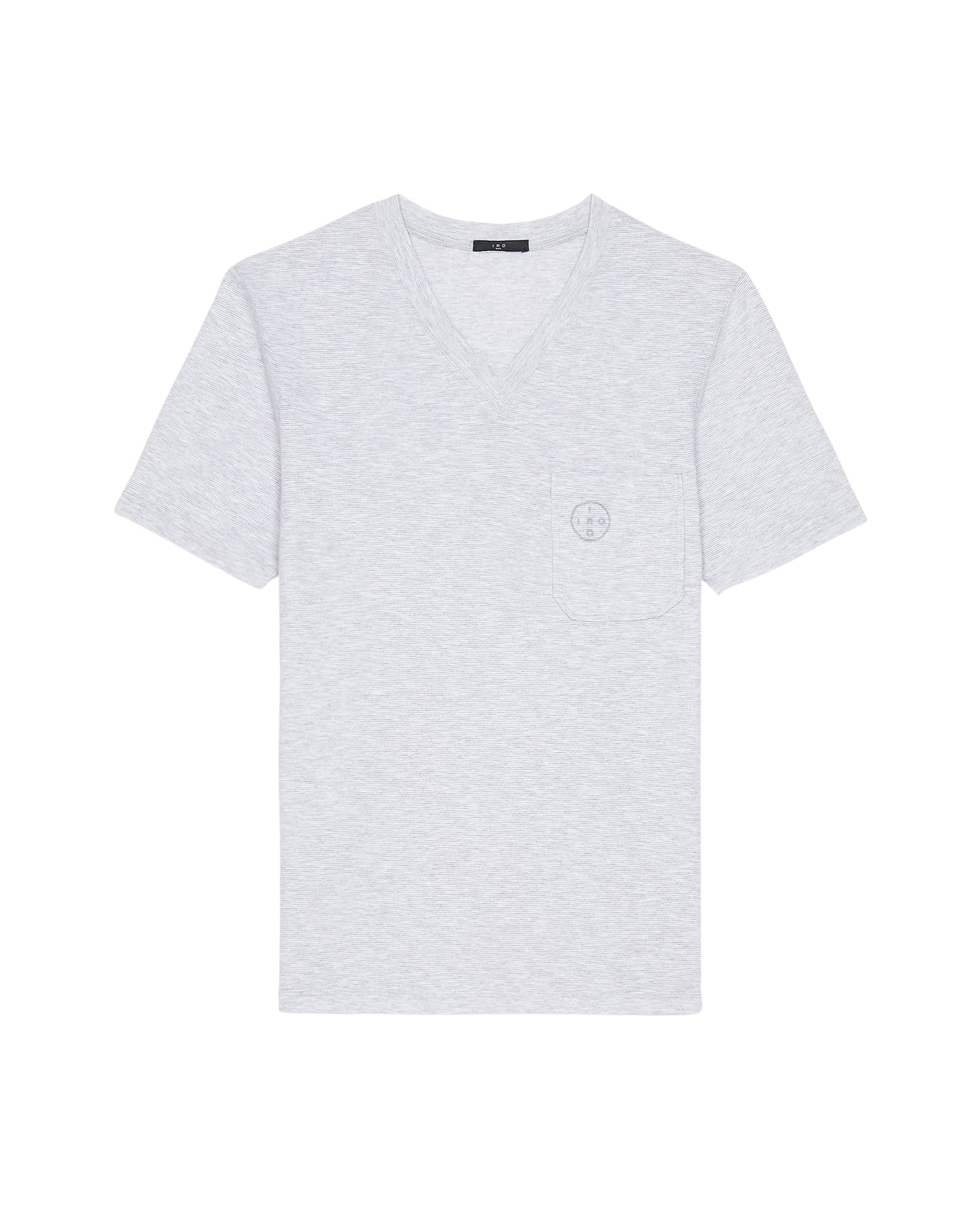 Vitto T-shirt - Pearl Grey & White