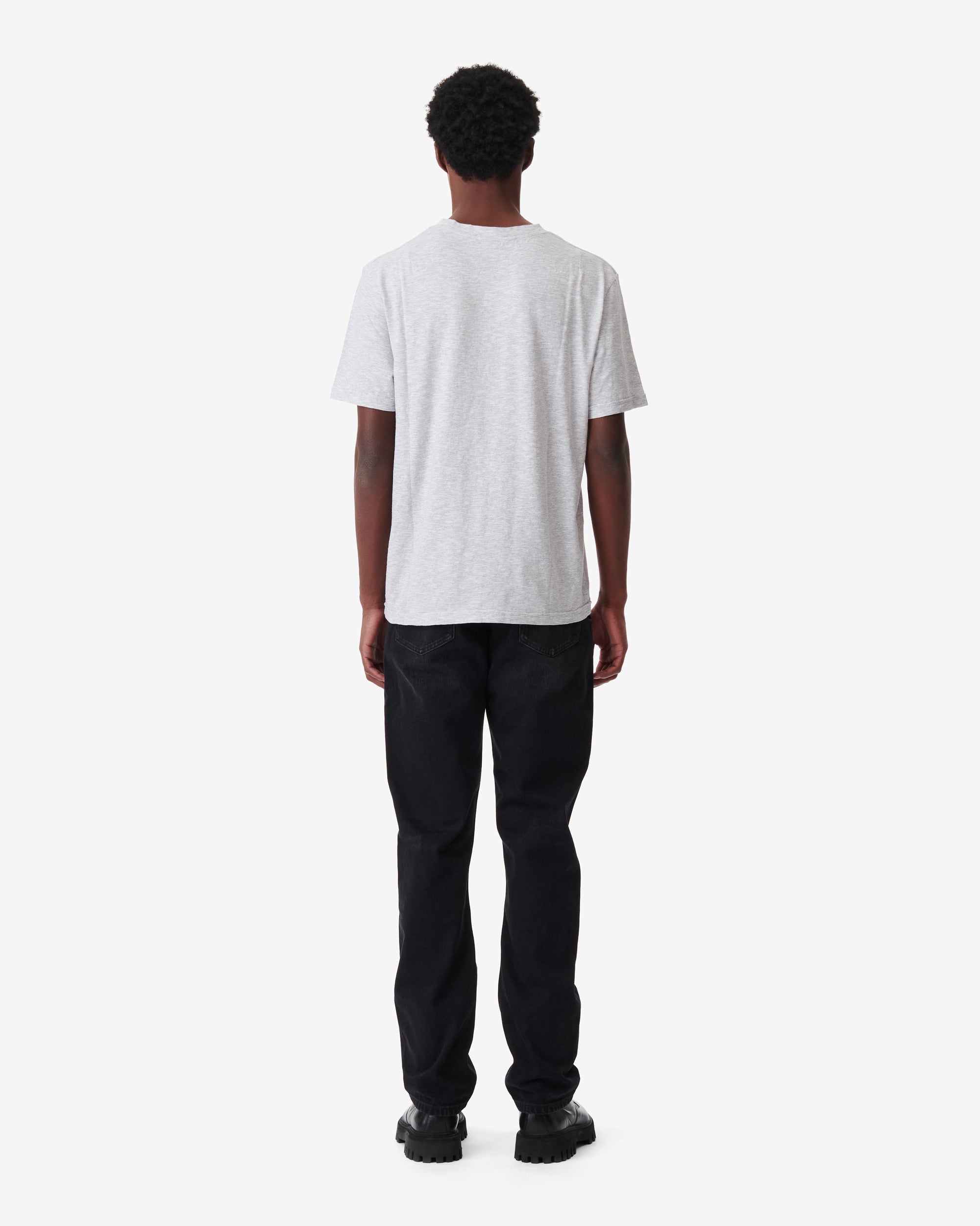 Vitto T-shirt - Pearl Grey & White