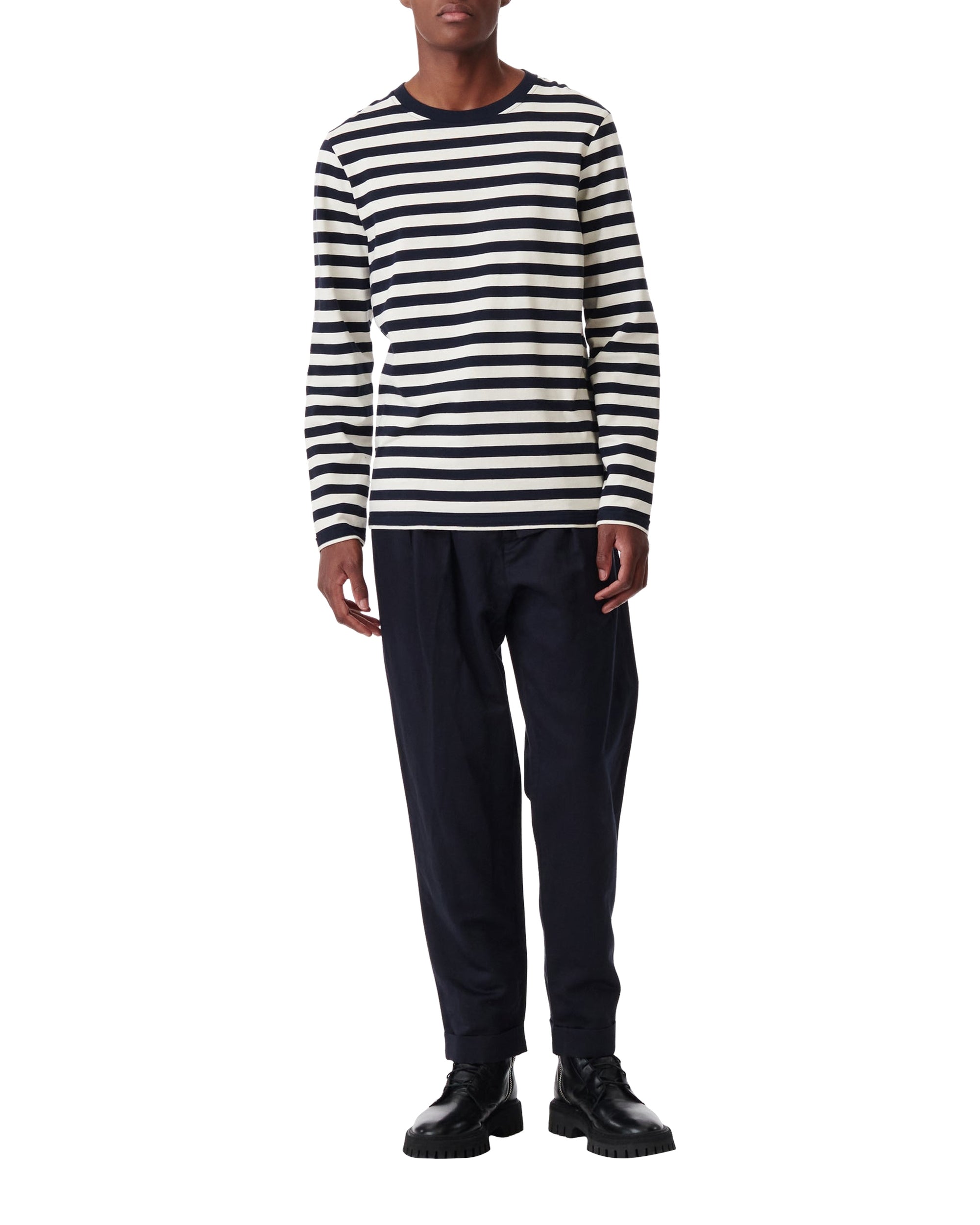Zerdo T-shirt - Navy & Ecru