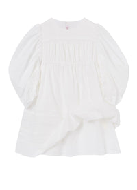 vestito bianco con maniche lunghe
