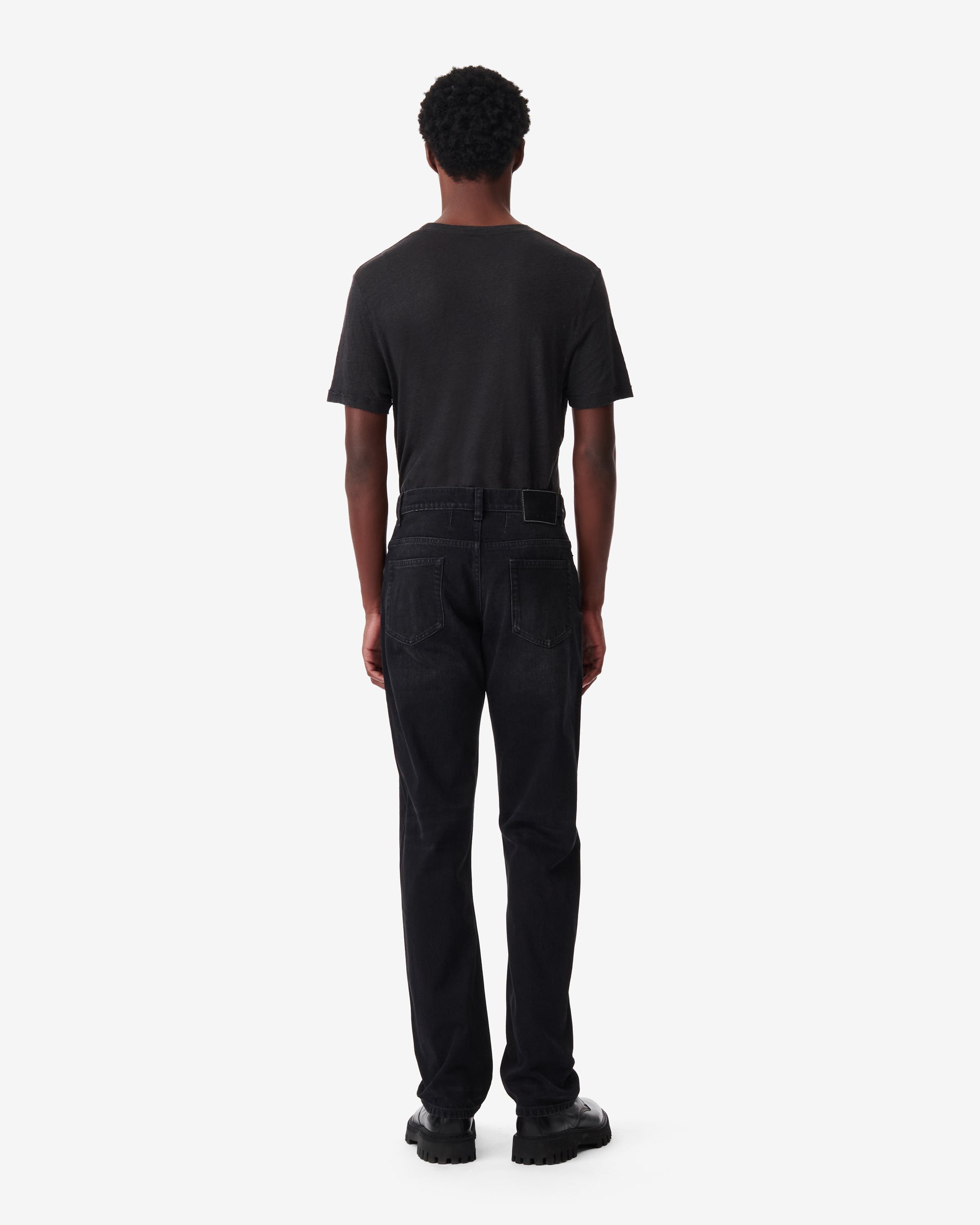Daxo Straight Jeans - Distressed Black