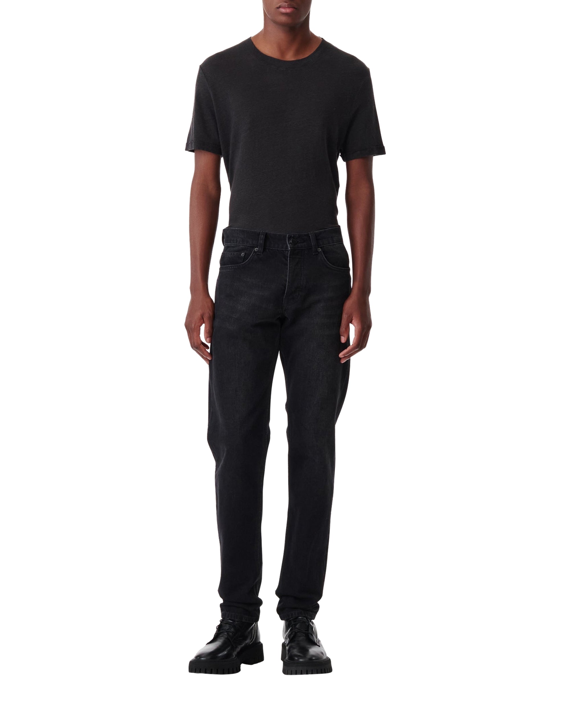 Giano tapered jeans - Distressed Black