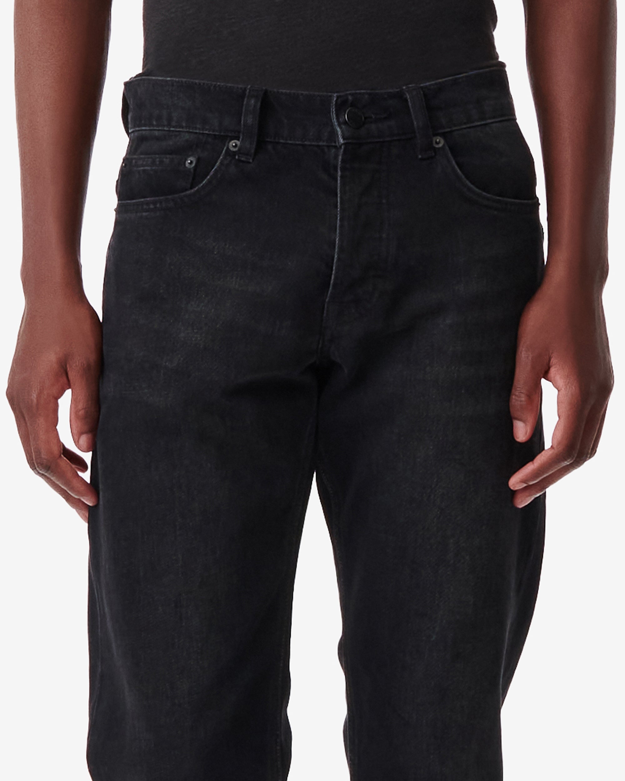 Giano tapered jeans - Distressed Black