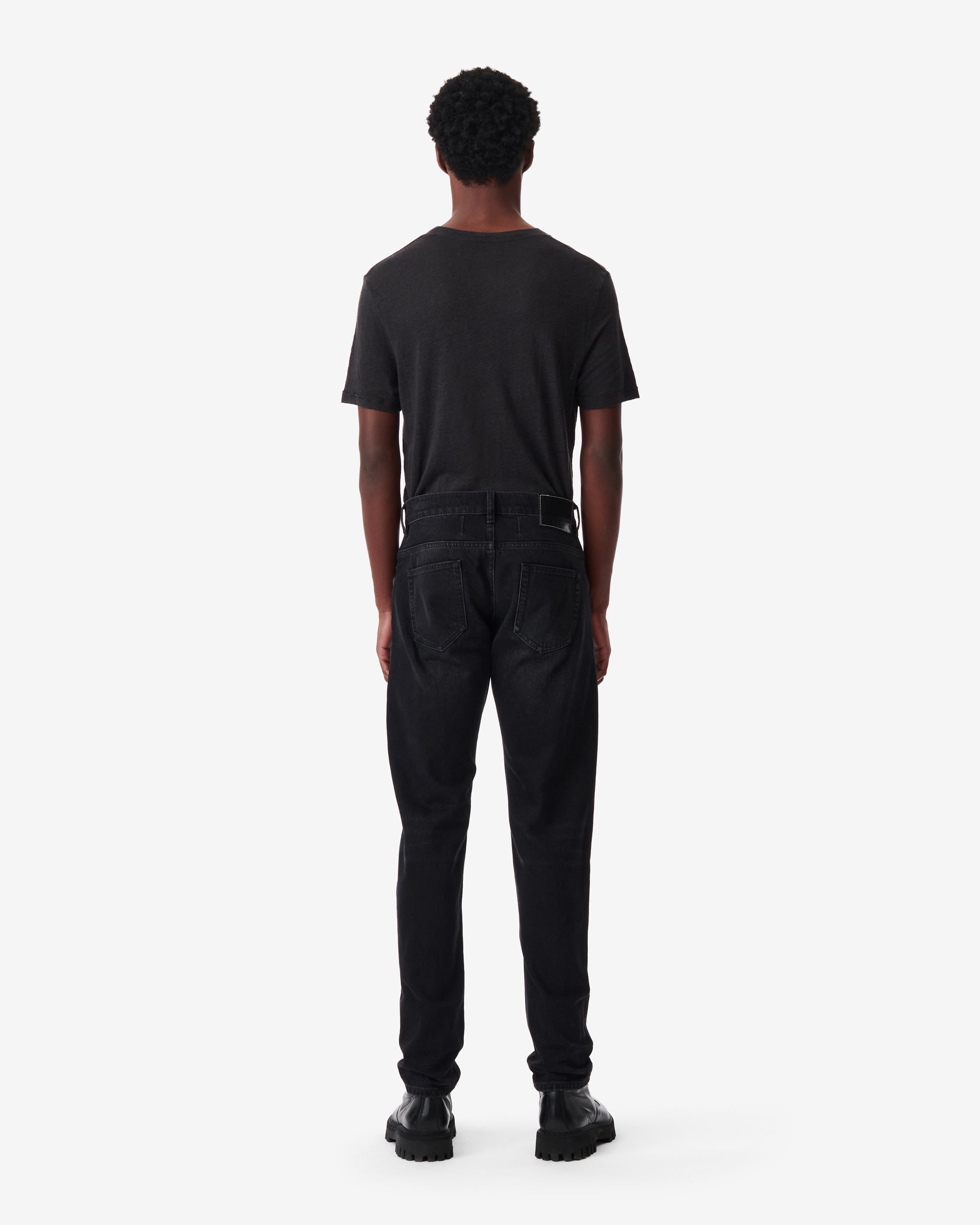 Giano tapered jeans - Distressed Black