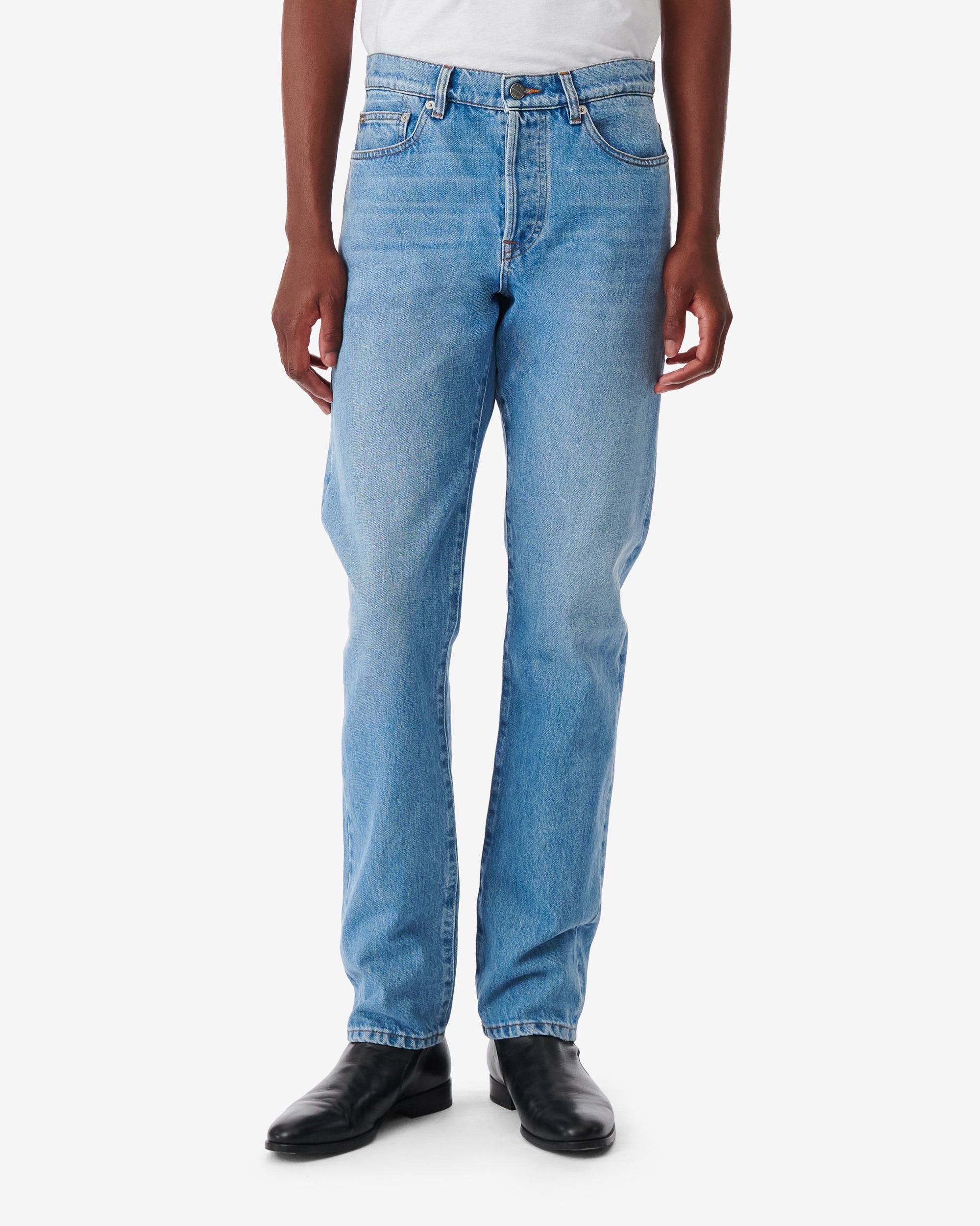 Dayn trousers - Light Blue Worn