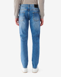 Giano denim trousers - Country Mid Blue