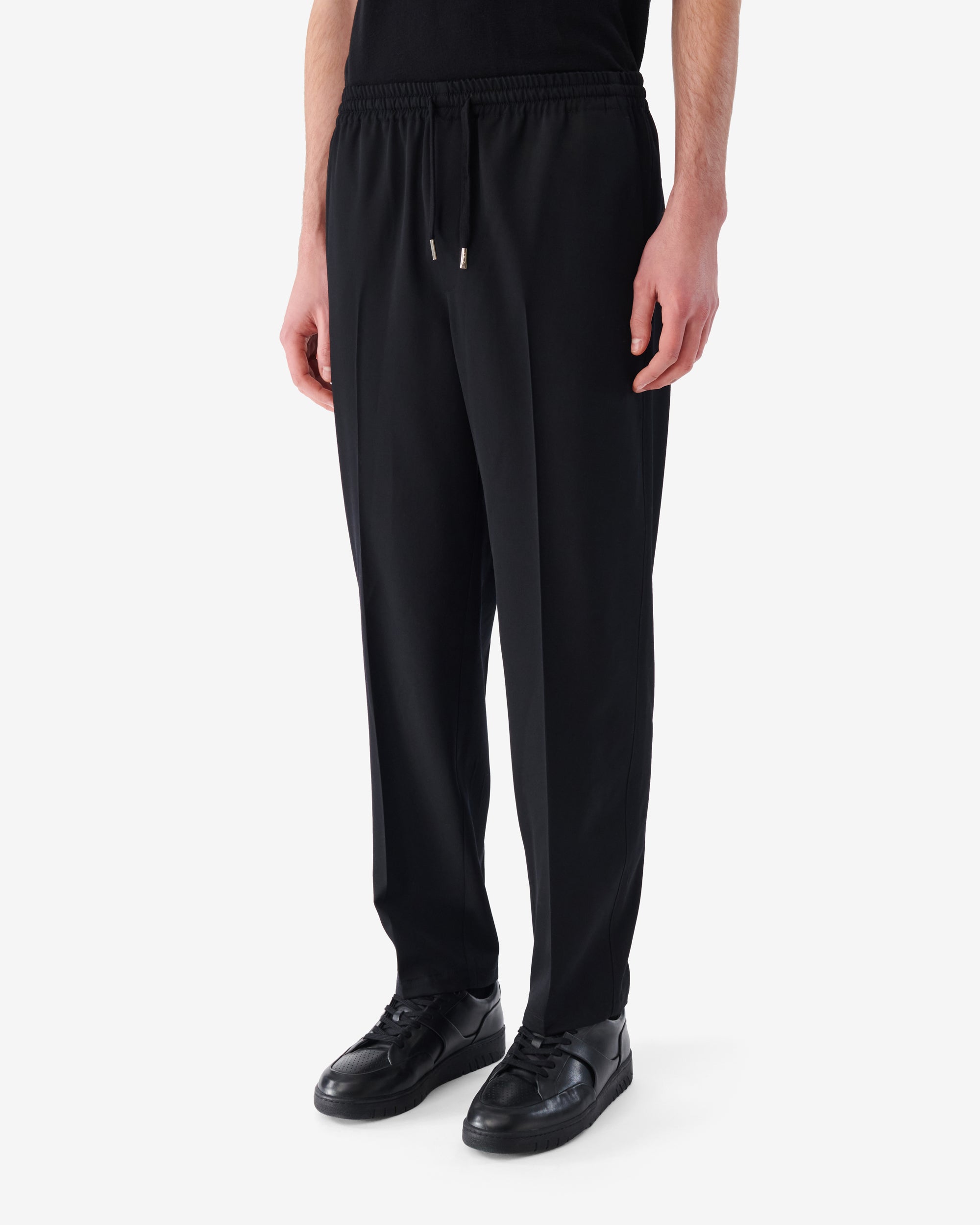 Lettie wool trousers - Black