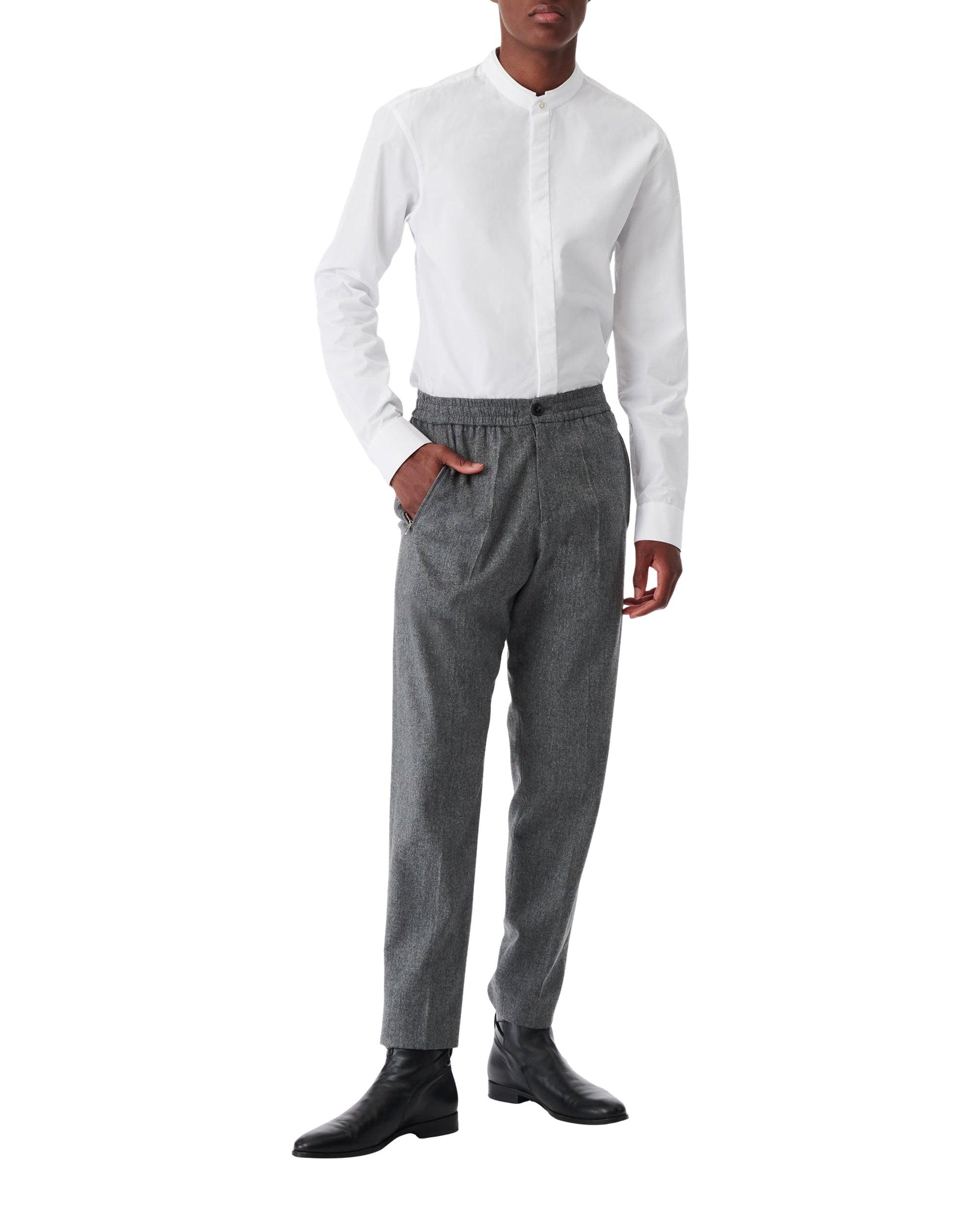 Lindojog wool trousers - Grey