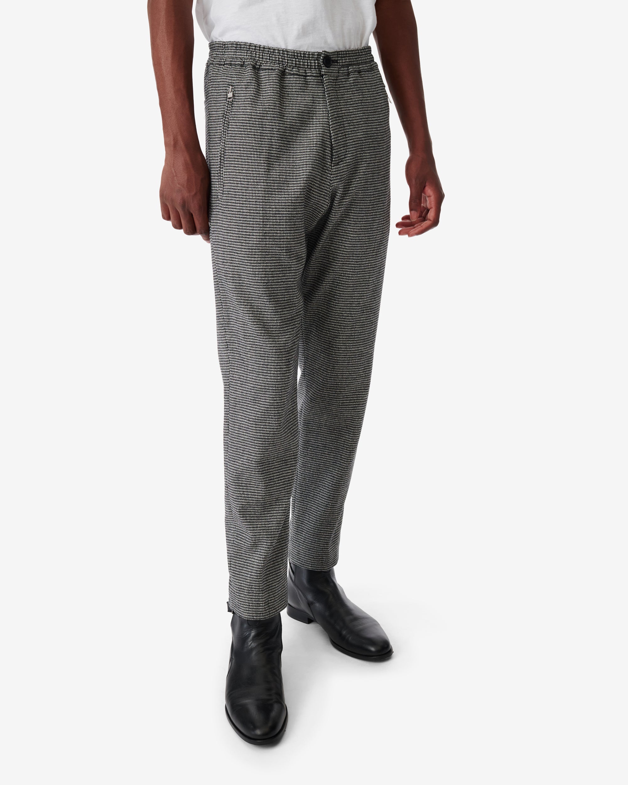 Robby wool trousers - Black & Ecru