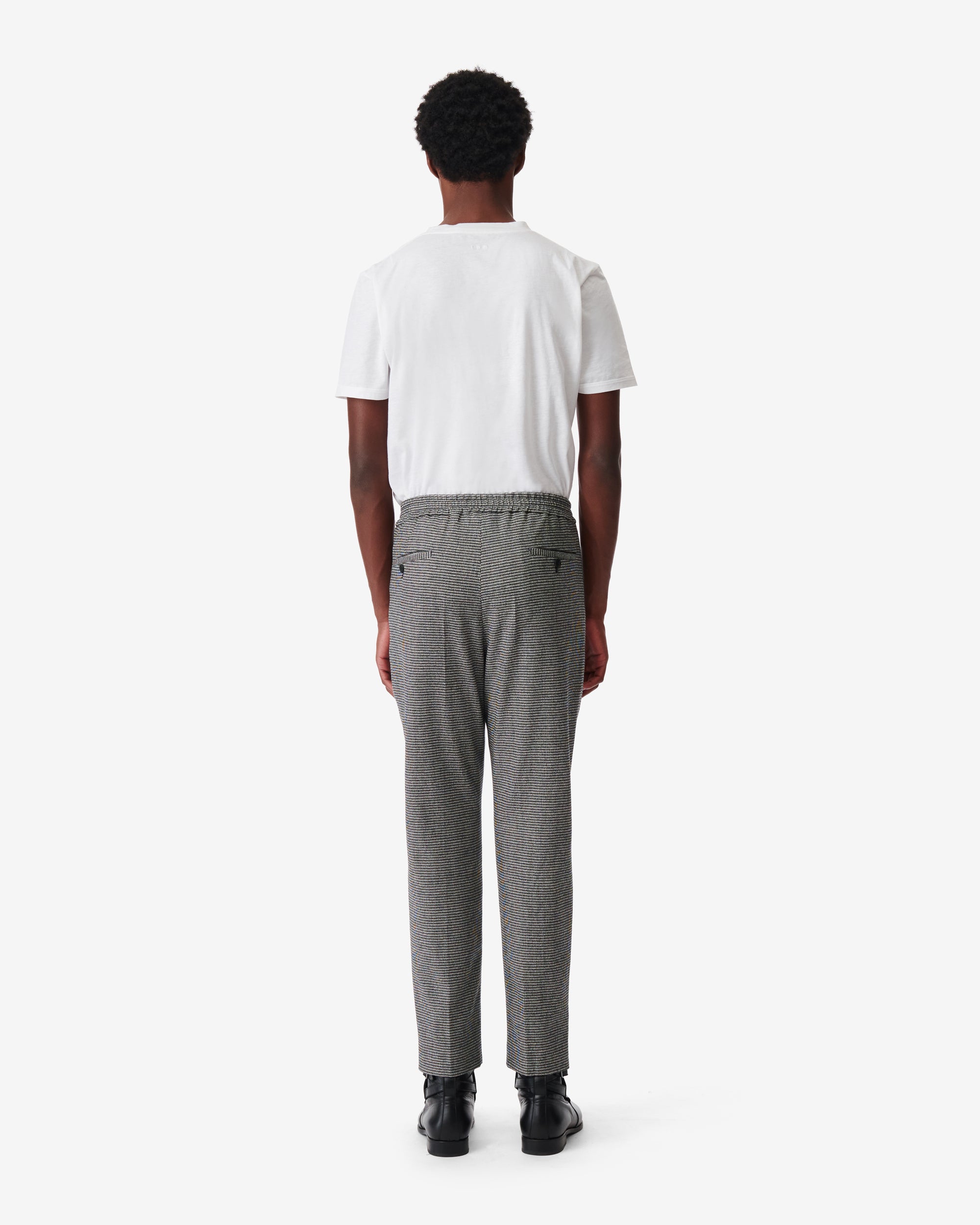 Robby wool trousers - Black & Ecru