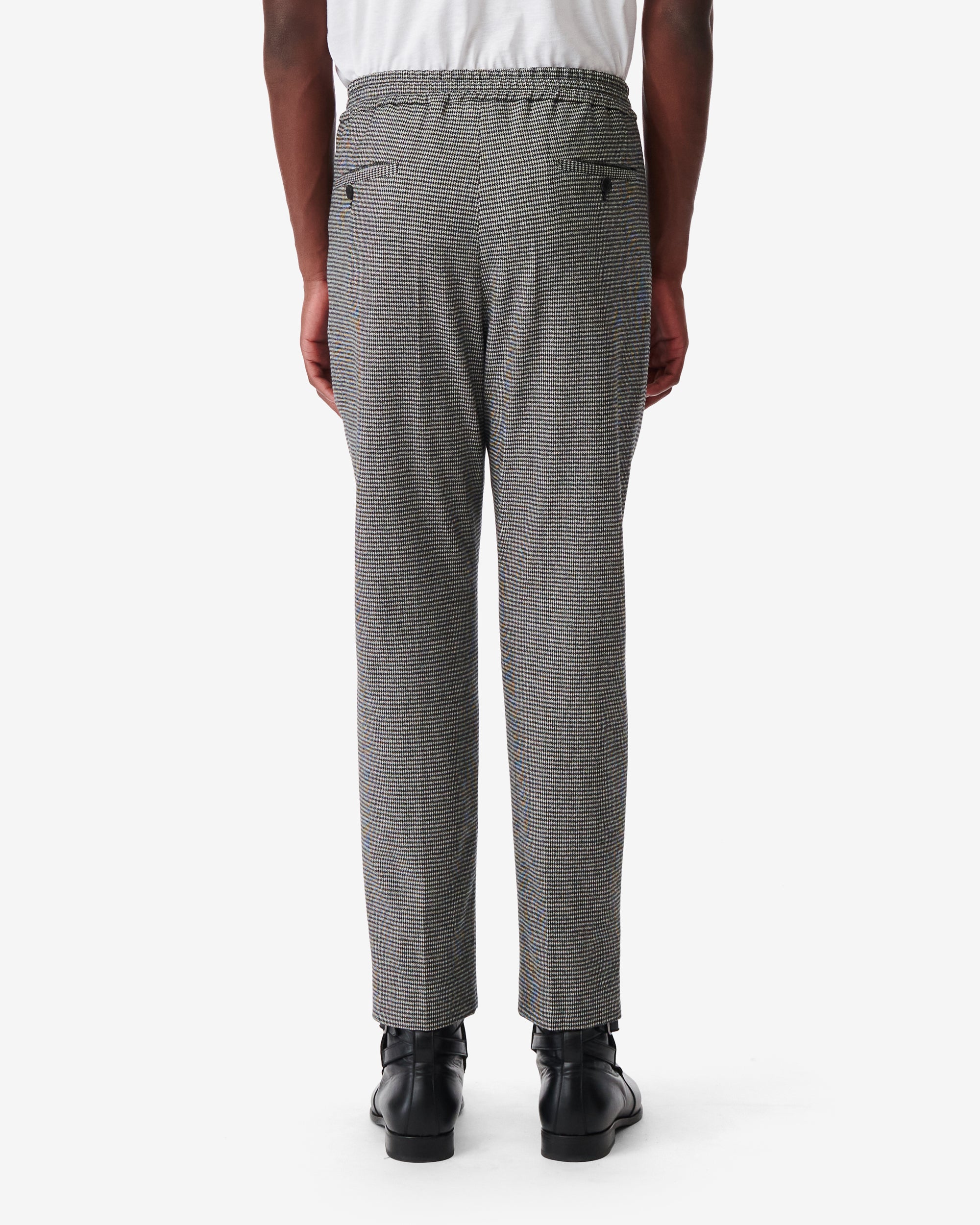 Robby wool trousers - Black & Ecru