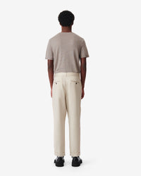 Tobie trousers in linen - Beige