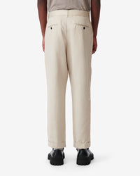 Tobie trousers in linen - Beige