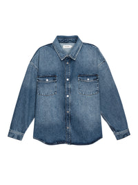 L/S RELAXED DOUBLE POCKET SHIRTBRISET