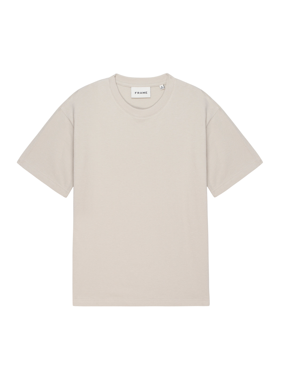 S/S BOXY TEXTURED TEEOFF WHITE