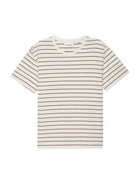 S/S RELAXED STRIPE TEENATURAL/BLACK