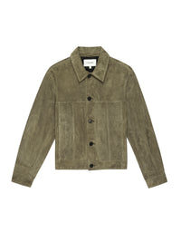 SUEDE JACKETLIGHT OLIVE