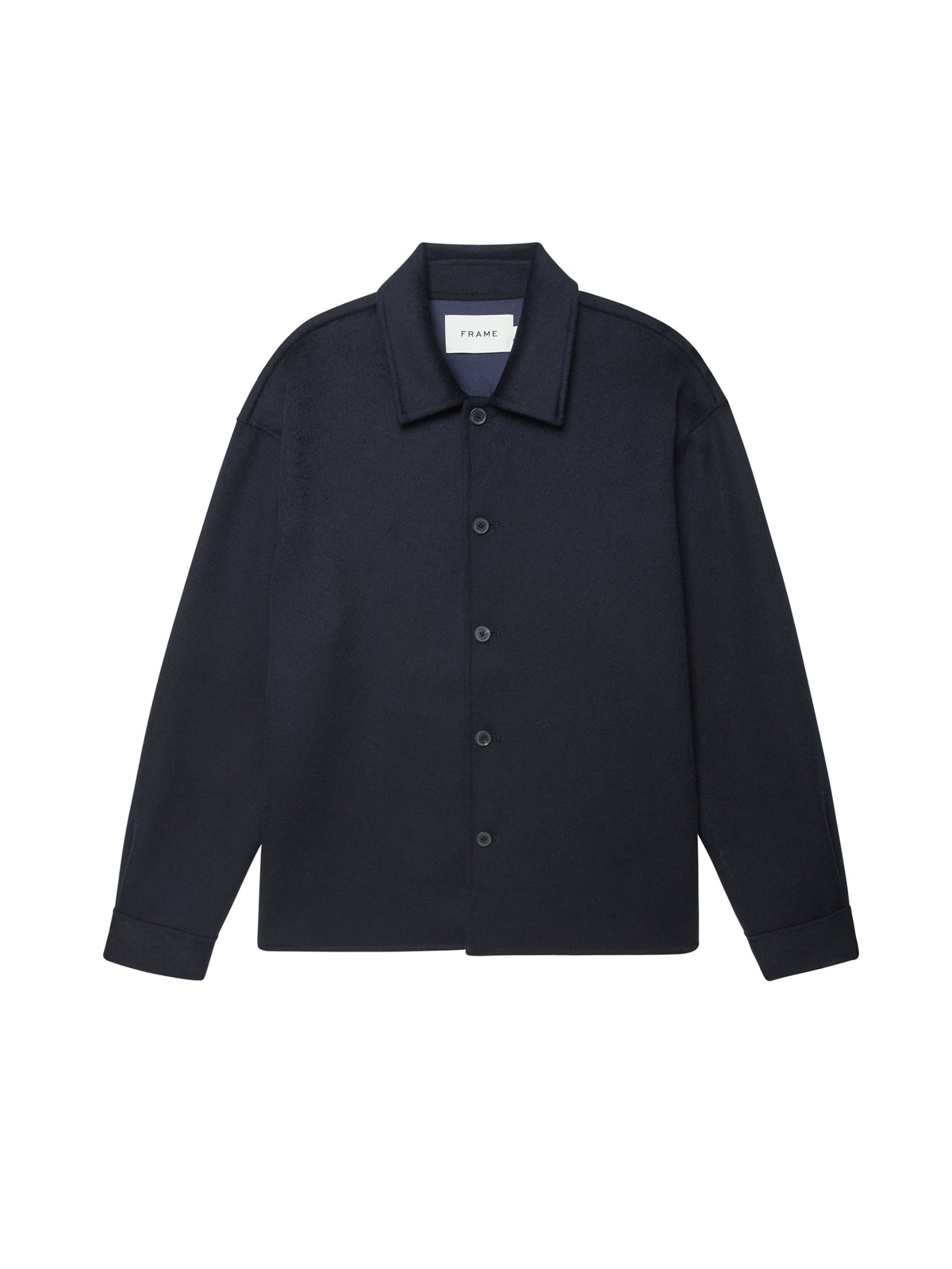 DOUBLE FACE WOOL SHIRT JACKETDARK NAVY