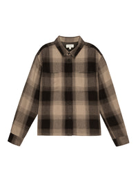 CHUNKY PLAID SHIRTBROWN PLAID