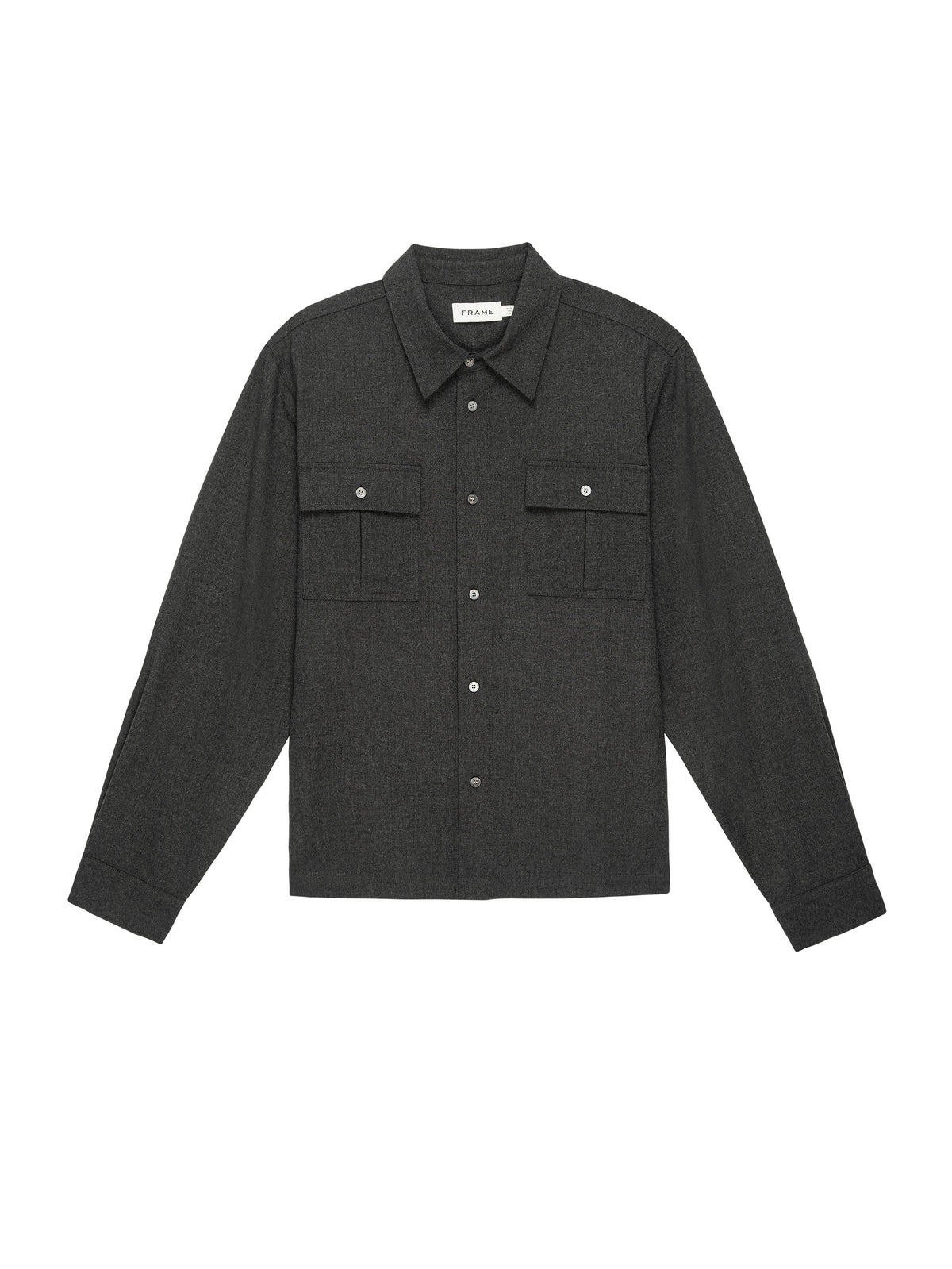 CLASSIC FLANNEL SHIRTGREY MELANGE