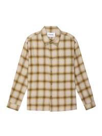 LIGHTWEIGHT PLAID SHIRTTAN PLAID