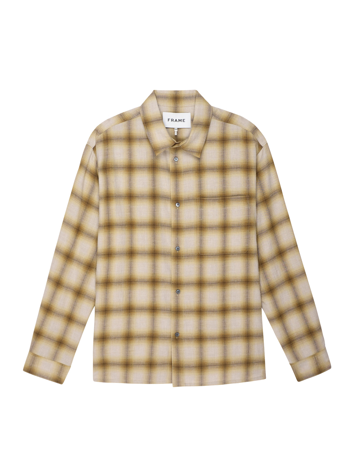 LIGHTWEIGHT PLAID SHIRTTAN PLAID