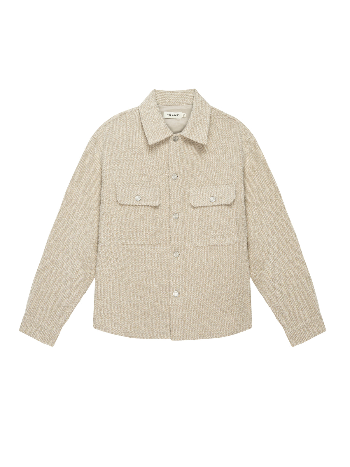 TWEED OVERSHIRT JACKETDOVE TWEED