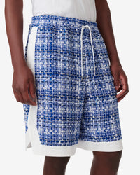 Dera shorts in tweed - Blue & White