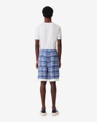 Dera shorts in tweed - Blue & White