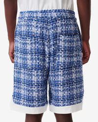 Dera shorts in tweed - Blue & White