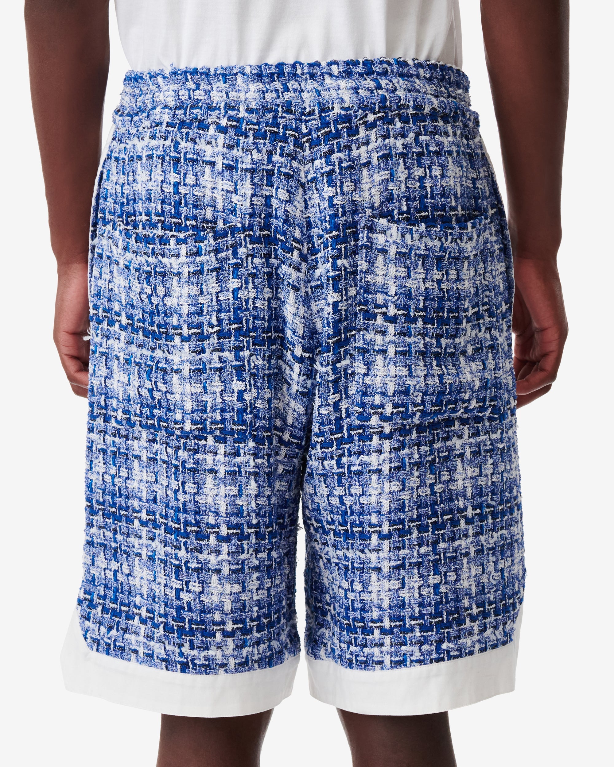 Dera shorts in tweed - Blue & White