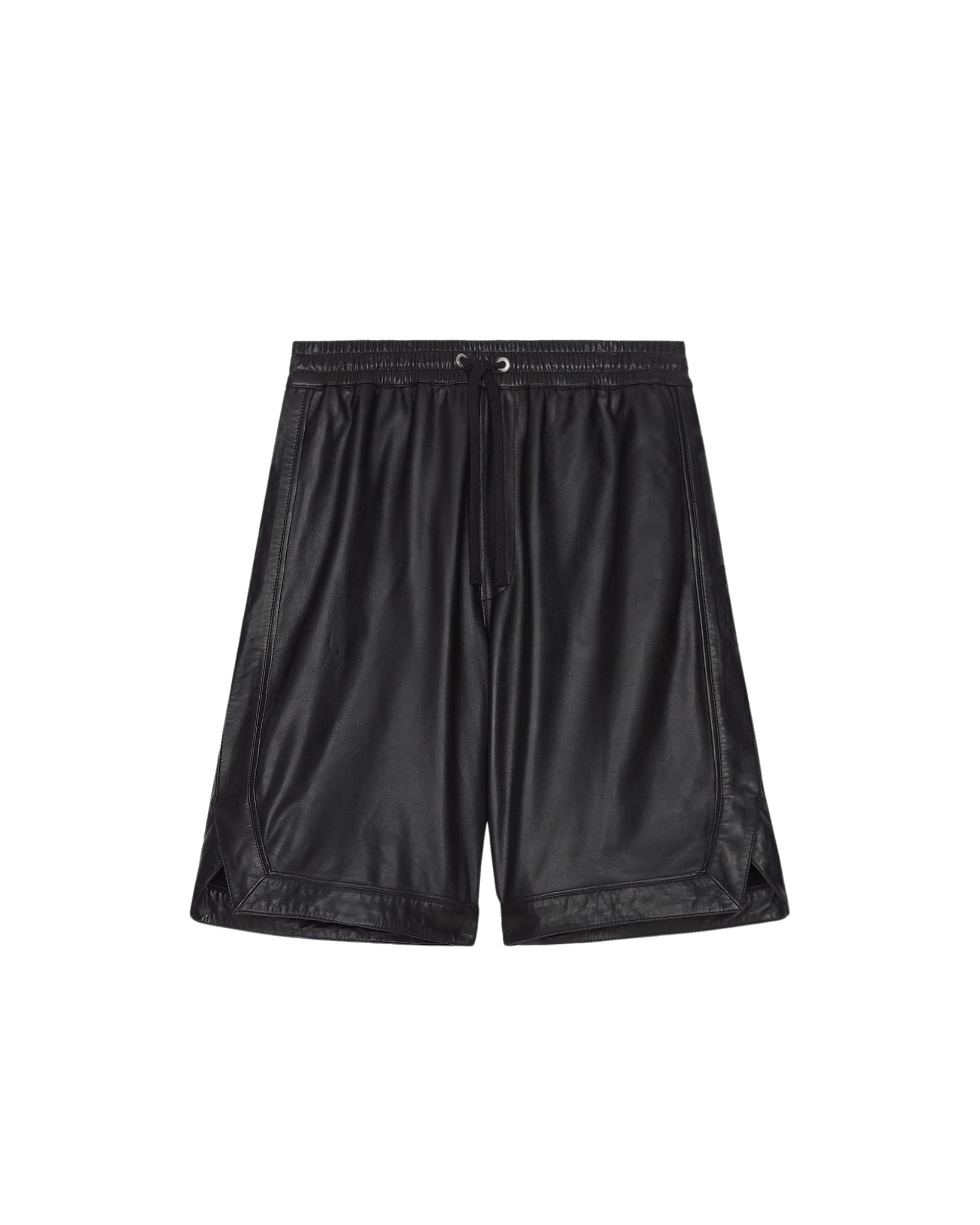 Orhin leather shorts - Black