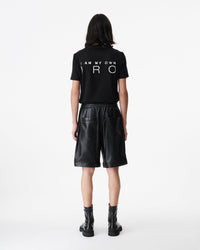 Orhin leather shorts - Black