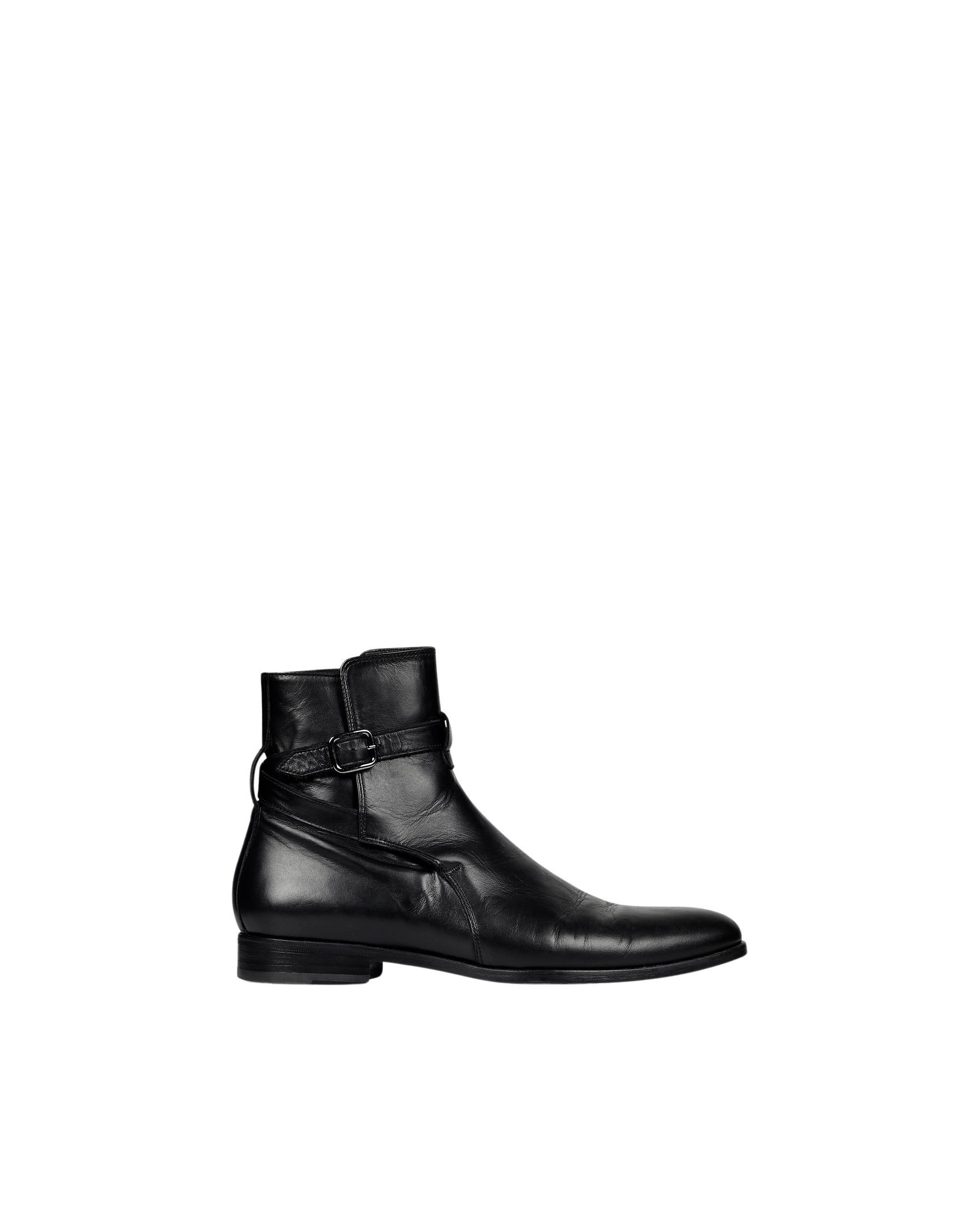 Johd low leather boots - Black