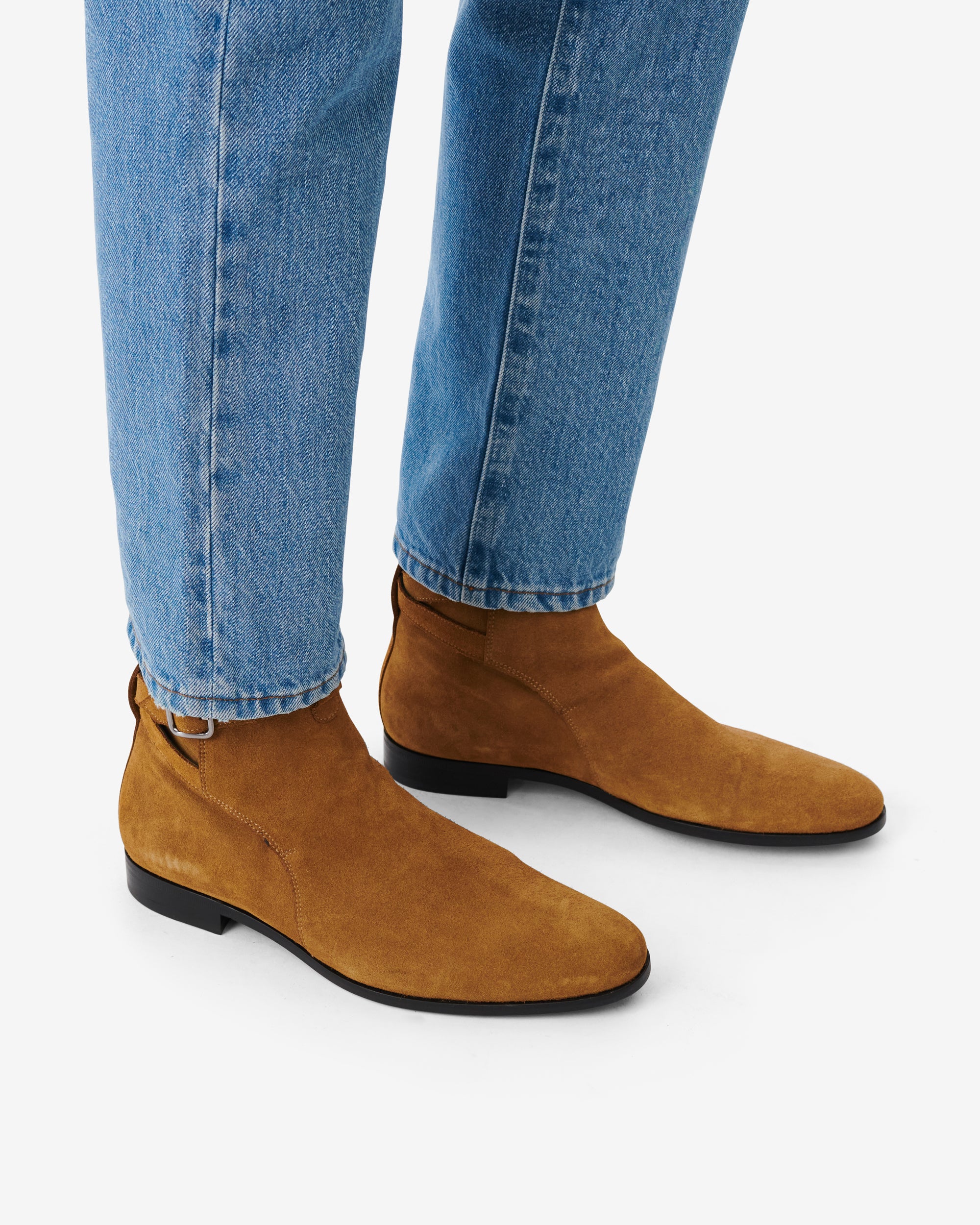Johd Suede low leather boots - Beige