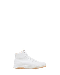 Alex High leather trainers - White