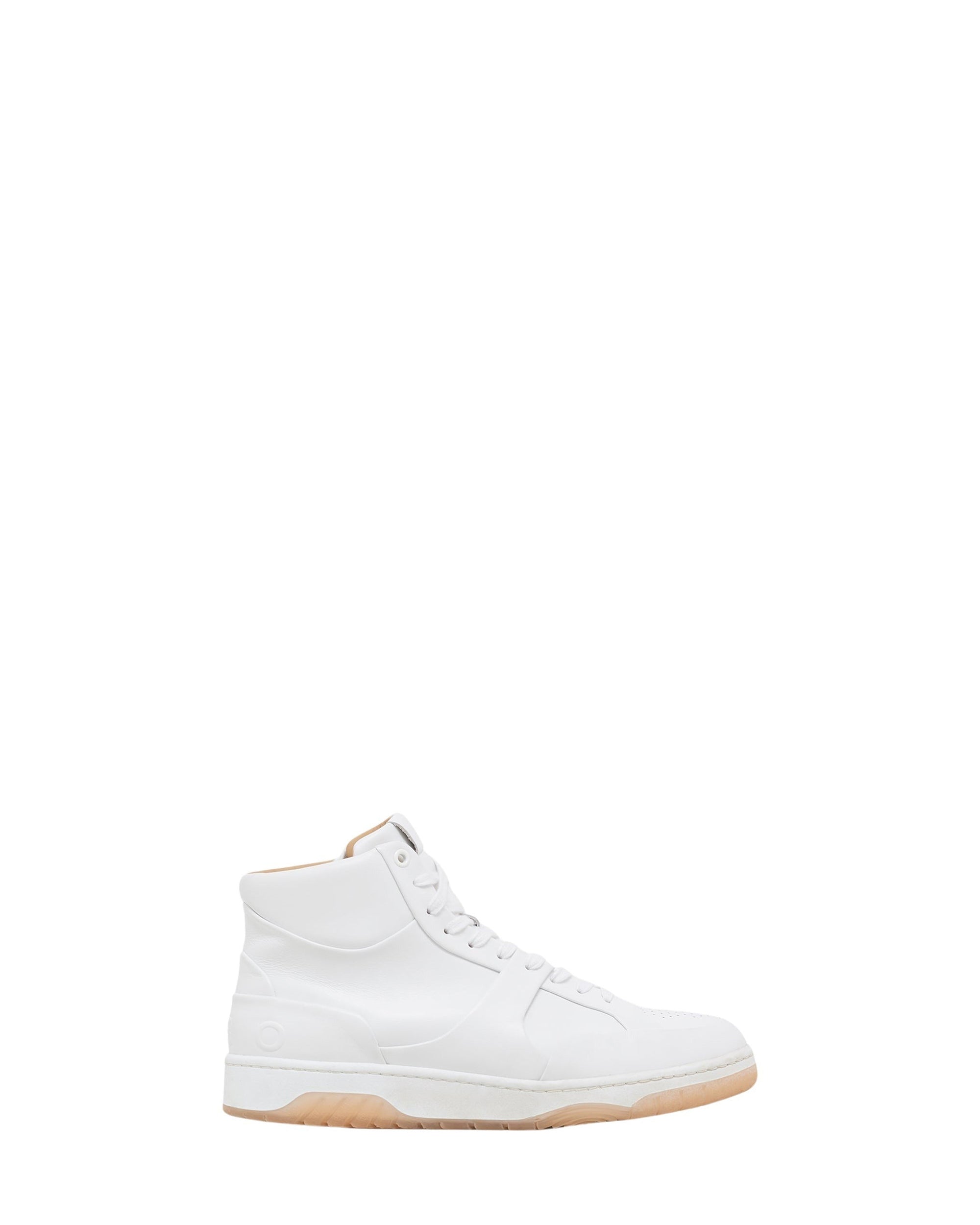 Alex High leather trainers - White