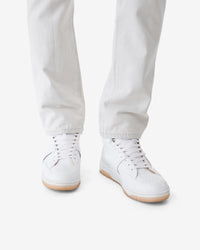 Alex High leather trainers - White