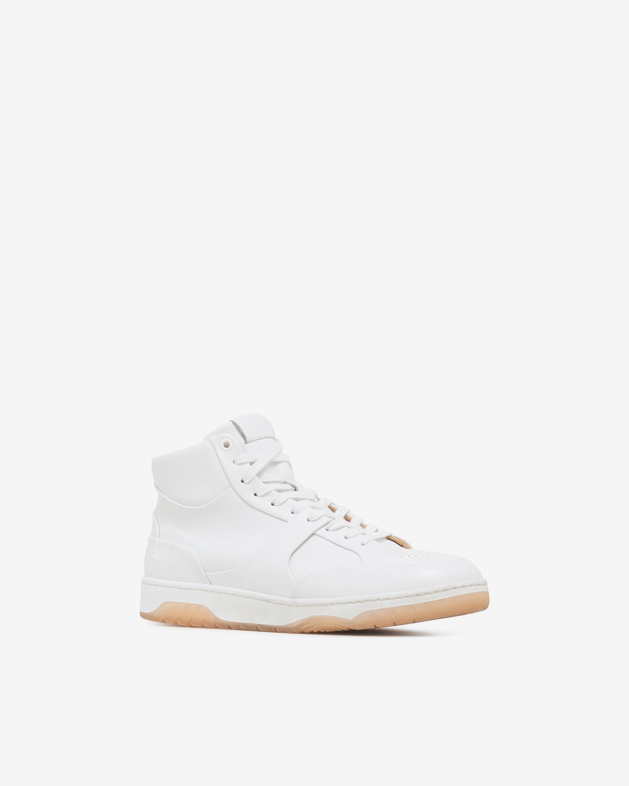 Alex High leather trainers - White