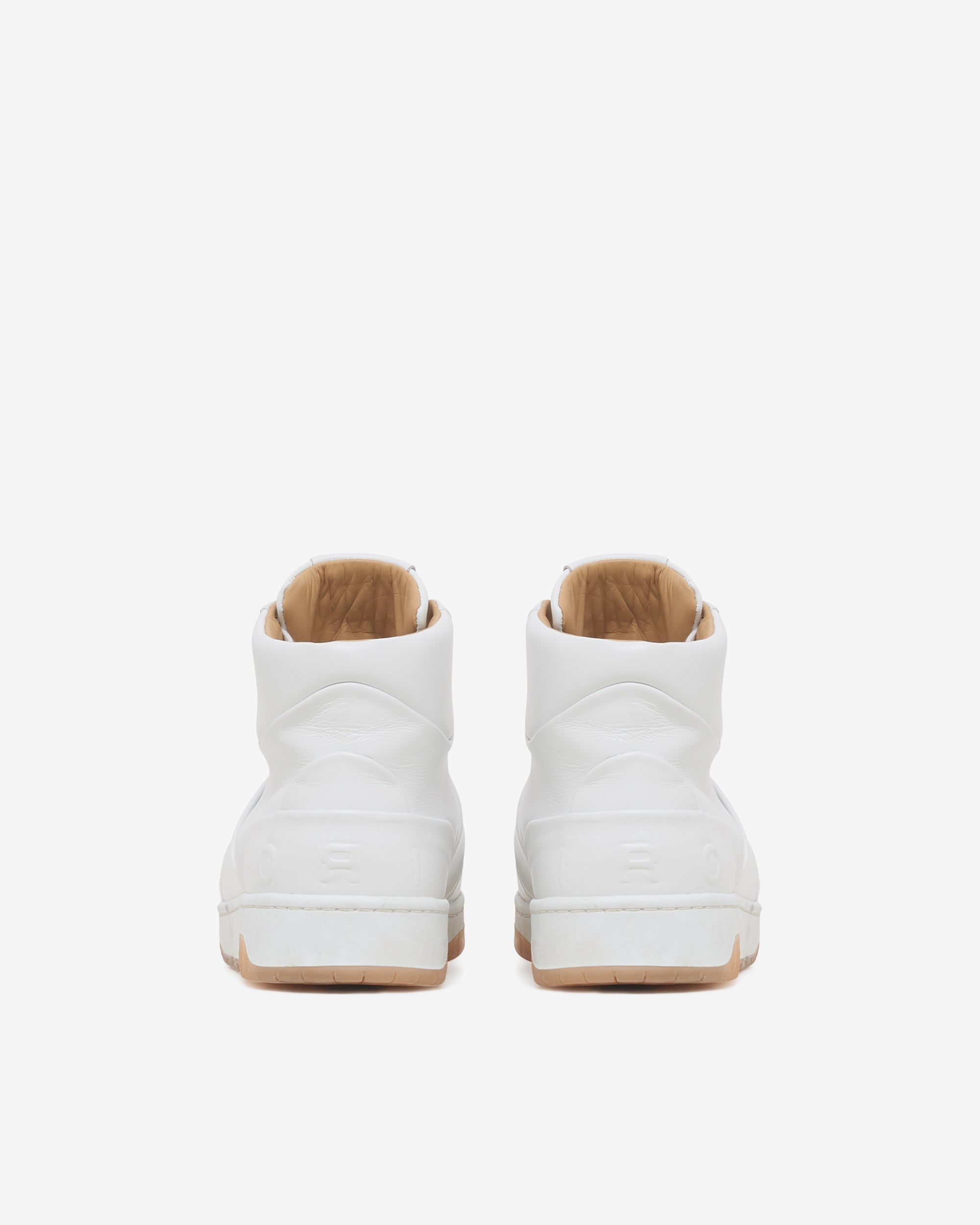Alex High leather trainers - White