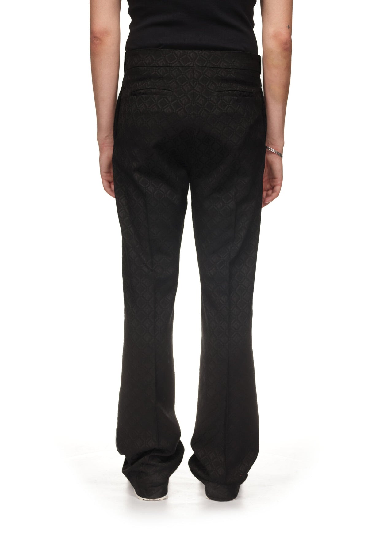 Pantalon tailleur en jacquard Moon Diamant - Black