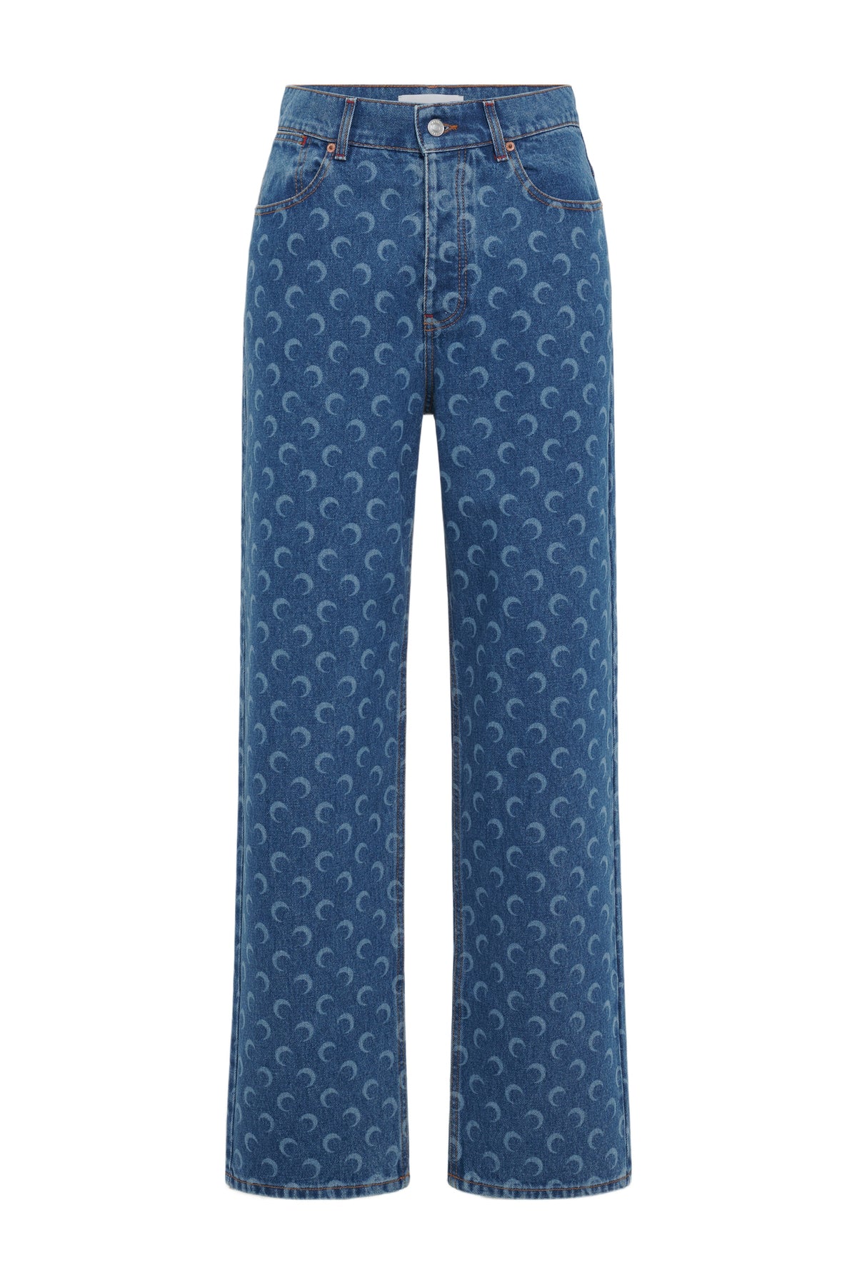 Pantalon baggy Moon Laser en denim - Bleu