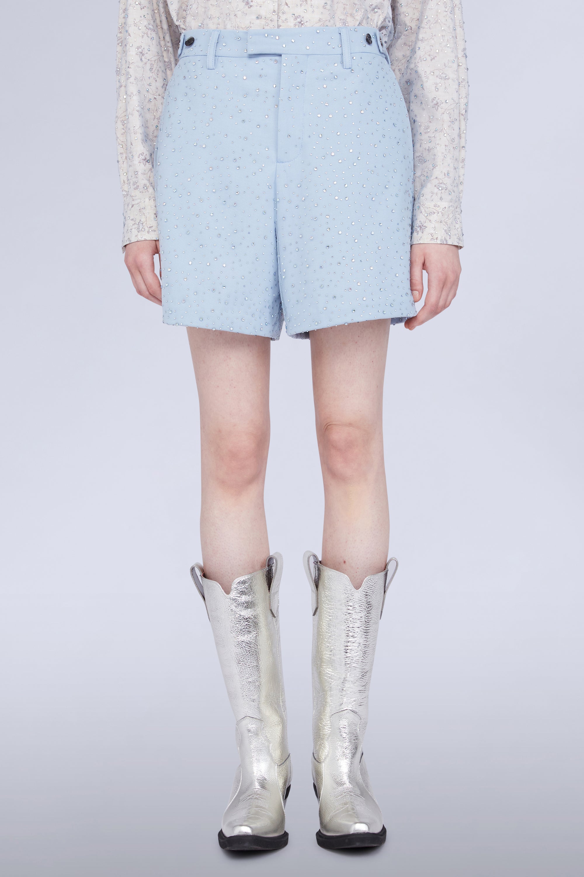 Short avec applications diamants - Azzurro Fantasia