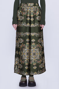Pantalon avec élastique à la taille - Verde Fantasia